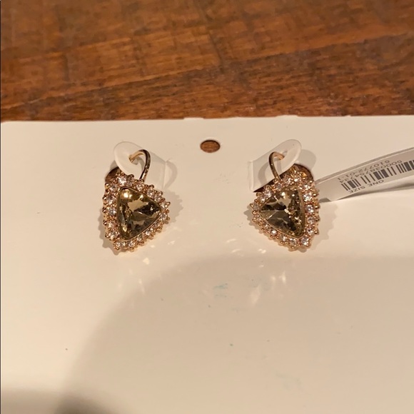 Banana Republic Heart Topaz Earrings - Picture 7 of 16